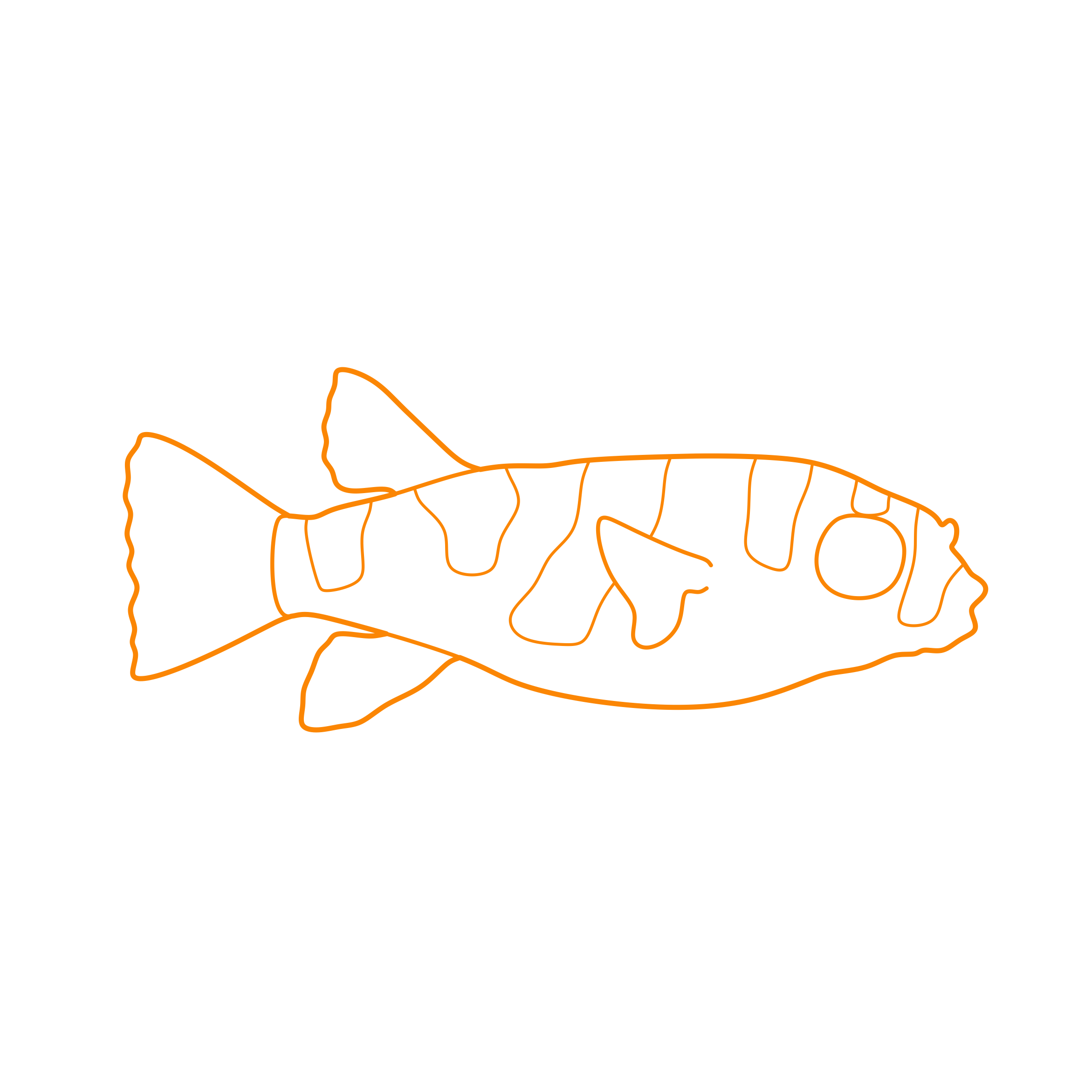 Animals Saltwater Fish Amazon Puffer Sketch Svg Vector Free Vectors